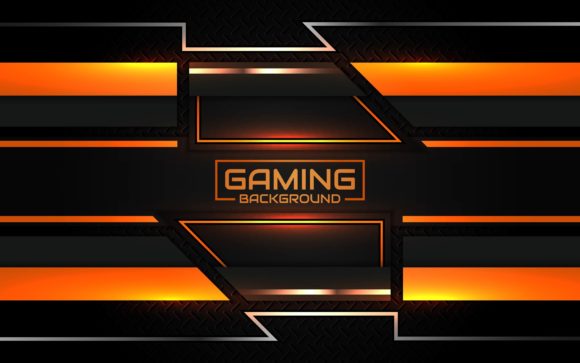 Download Futuristic Orange Gaming Background - Orange Collection