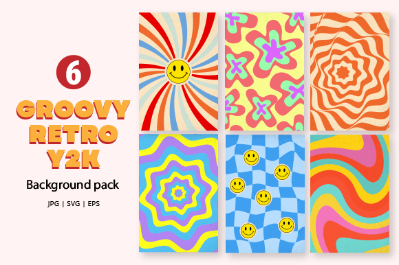 Download Groovy Retro Y2K Background - Y2k background Collection