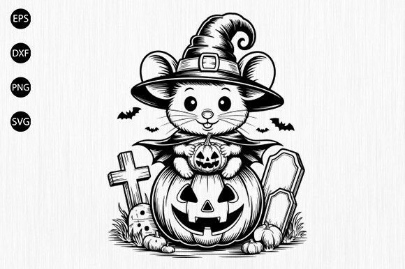 Download Halloween Mouse Svg, Spooky Mouse Svg - Premium Resources