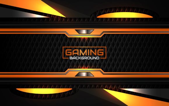 Download Futuristic Orange Gaming Background - Orange Collection