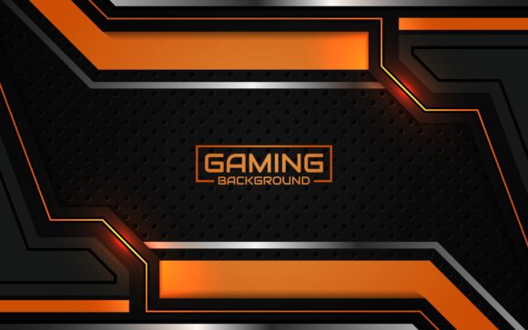 Download Futuristic Orange Gaming Background - Orange Collection