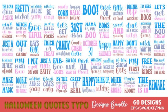 Download Halloween Quotes Typo Bundle - Premium Resources